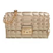 Tribeca Crossbody Tas Pale Gold Michael Kors , Yellow , Dames