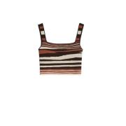 Zachte Viscose Crop Top Max Mara Weekend , Multicolor , Dames