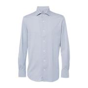 Geruite Overhemd Lange Mouwen Hugo Boss , Blue , Heren