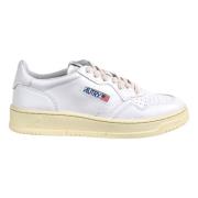 Lage Leren Medalist Sneakers Autry , White , Heren