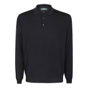 Blauwe Polo van Wolmix Zanone , Blue , Heren