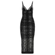 Elegante Zwarte Jurk voor Vrouwen Dolce & Gabbana , Black , Dames