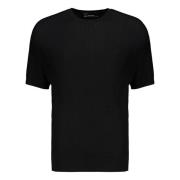 Geribbelde Gebreide T-shirt Neil Barrett , Black , Heren