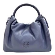 Pre-owned Leather handbags Loewe Pre-owned , Blue , Dames