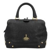 Pre-owned Leather handbags Loewe Pre-owned , Black , Dames