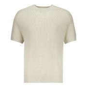 Geribbelde Gebreide T-shirt Neil Barrett , Beige , Heren