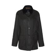 Gewaxte jas met zakken Barbour , Green , Dames