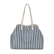 2-in-1 Shopper Tas met Rits Guess , Blue , Dames