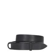 Zwart Nubuck Leren Riem Orciani , Black , Heren