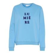 Geborduurde Sweatshirt All Aboard Saint Tropez , Blue , Dames