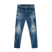 Heren Denim Mode Dsquared2 , Blue , Heren