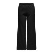 Wijde Rits Sweatpants Only , Black , Dames