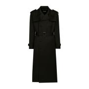 Klassieke Trenchcoat Dolce & Gabbana , Black , Heren