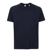 Blauw Katoen Raglan Mouw T-Shirt Aspesi , Blue , Heren