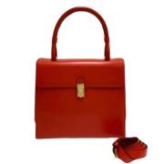 Pre-owned Leather handbags Loewe Pre-owned , Red , Dames