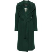 Bosgroene Wol-Kasjmier Jas Etro , Green , Dames