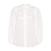 Stijlvolle Shirt voor Mannen en Vrouwen Zimmermann , White , Dames