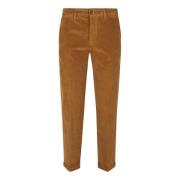 Stretch fluwelen cognac broek Fay , Brown , Dames