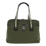 Pre-owned Canvas louis-vuitton-bags Louis Vuitton Vintage , Green , Da...