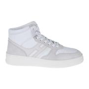 Witte hoge leren sneakers Hogan , White , Dames