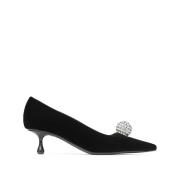 Zwarte Kristal Pomp Schoenen Jimmy Choo , Black , Dames