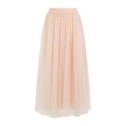 Tule Rok in Cipria Kleur Fabiana Filippi , Pink , Dames