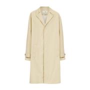 Beige Single-Breasted Klassieke Jas MM6 Maison Margiela , Beige , Dame...