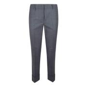 Lichtgrijze wollen broek Incotex , Gray , Dames