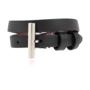 Leren armband Alexander McQueen , Black , Heren