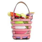 Mini Bucket Tas met Striksluiting Emilio Pucci , Pink , Dames