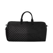 Grijze Geruite Duffel Tas Sprayground , Black , Unisex