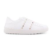 Studded Leren Sneakers Valentino Garavani , White , Heren