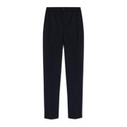 Wollen broek met vouw Giorgio Armani , Blue , Heren