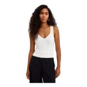 Witte Corset Top met Dikke Bandjes Nina Ricci , White , Dames