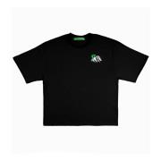 Zwarte Crewneck T-shirts en Polos Garment Workshop , Black , Heren