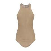 Top Bacic Rib Rick Owens , Beige , Dames