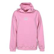 Roze Oversized Logo Hoodie Livincool , Pink , Dames