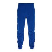 Interlock Stof Logo Joggers Lacoste , Blue , Heren