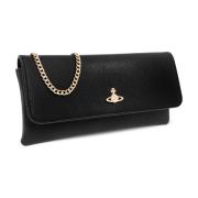 Clutch met logo Vivienne Westwood , Black , Dames