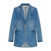 Denim Blazer Michael Kors , Blue , Dames