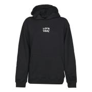 Zwarte Oversized Logo Hoodie Livincool , Black , Dames