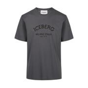 T-shirt met ijsberglogo Iceberg , Gray , Heren