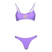 Lila Zeekleding voor Surfer Bikini Livincool , Purple , Dames