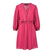 Elegante Polyester Jurk voor Vrouwen Patrizia Pepe , Pink , Dames