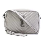 Pre-owned Leather crossbody-bags Yves Saint Laurent Vintage , Gray , D...