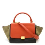 Pre-owned Leather celine-bags Celine Vintage , Orange , Dames