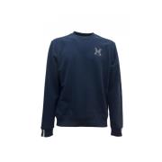 Blauwe Katoen Polyester Sweater Uma24002Fe P8 John Richmond , Blue , H...