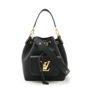 Pre-owned Leather shoulder-bags Louis Vuitton Vintage , Black , Dames