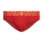 Slips met logo Versace , Red , Heren