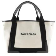 Pre-owned Canvas handbags Balenciaga Vintage , White , Dames